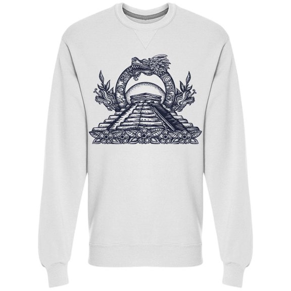 Ancient Maya Kukulkan Sweatshirt Men -Image by Shutterstock, Male Large