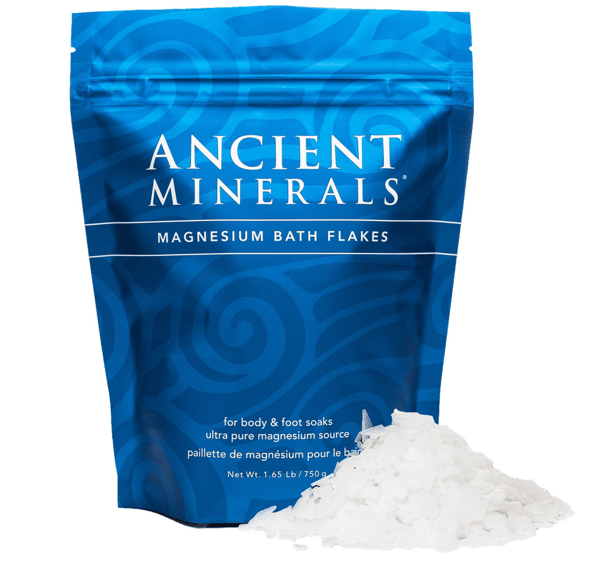 Magnesium Flakes Bath Bulk Sale Discount Deal Ancient Minerals Pure Genuine Magnesium Bath Flakes for Soaking (1.65