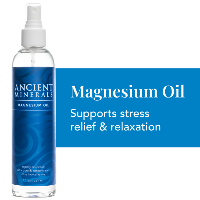 Ancient Minerals Magnesium Oil Spray Bottle, Topical Magnesium Spray