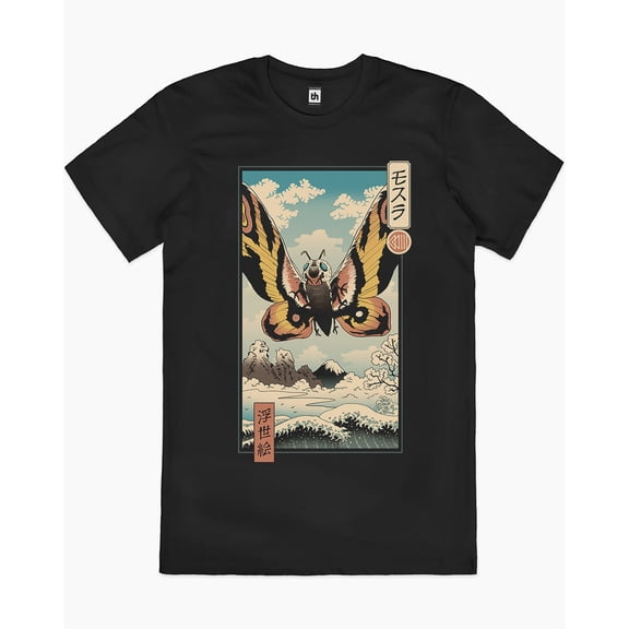 Ancient Moth Ukiyo-e T-Shirt Australia Online colour_black