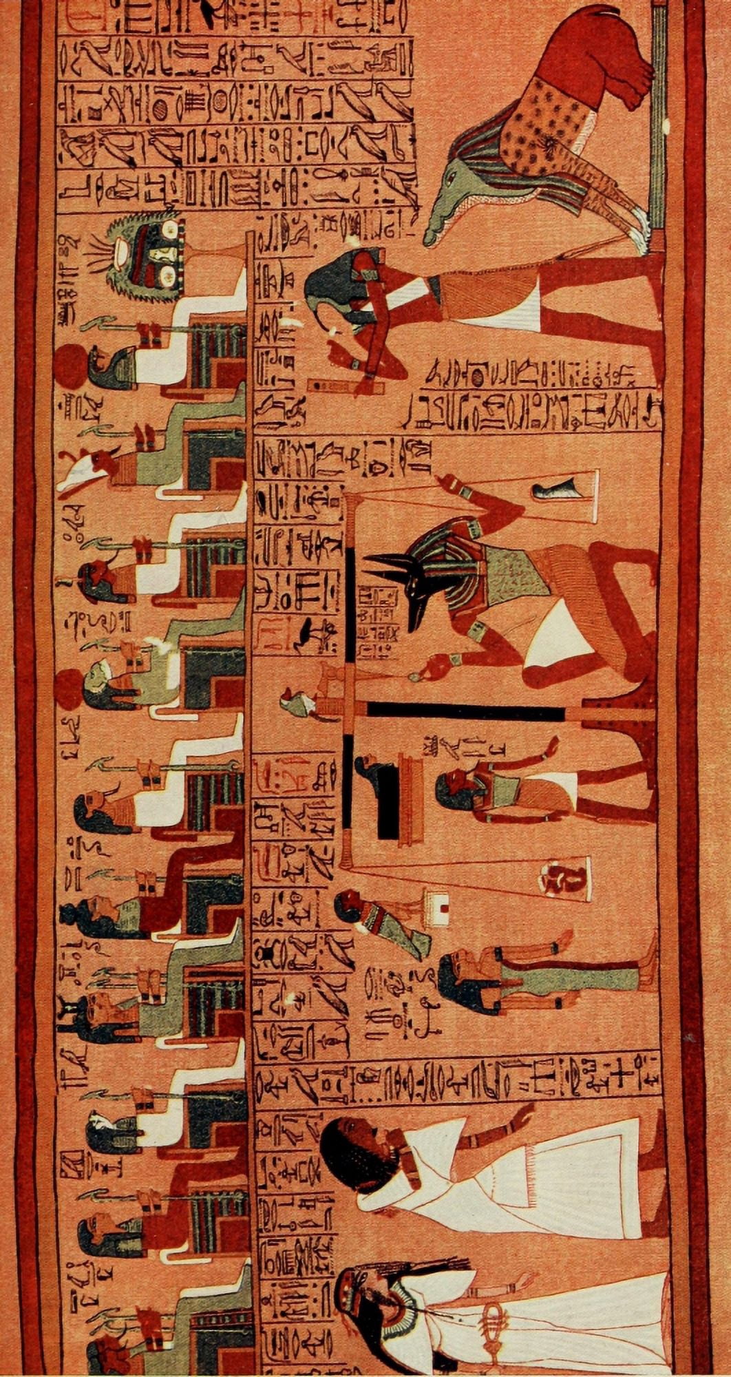 Ancient Myths & Legends Egypt 1910 The Weighing of the Heart from the Papyrus of Ani Canvas Art - (24 x 36)