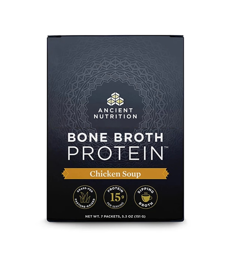 Ancient Nutrition Bone Broth Protein Chicken Soup 7 Packets