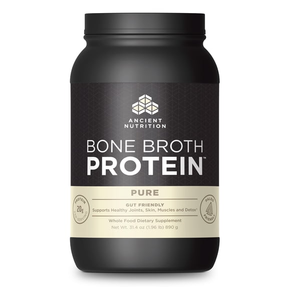Ancient Nutrition, Bone Broth Protein, Pure, 40 Servings - Walmart.com