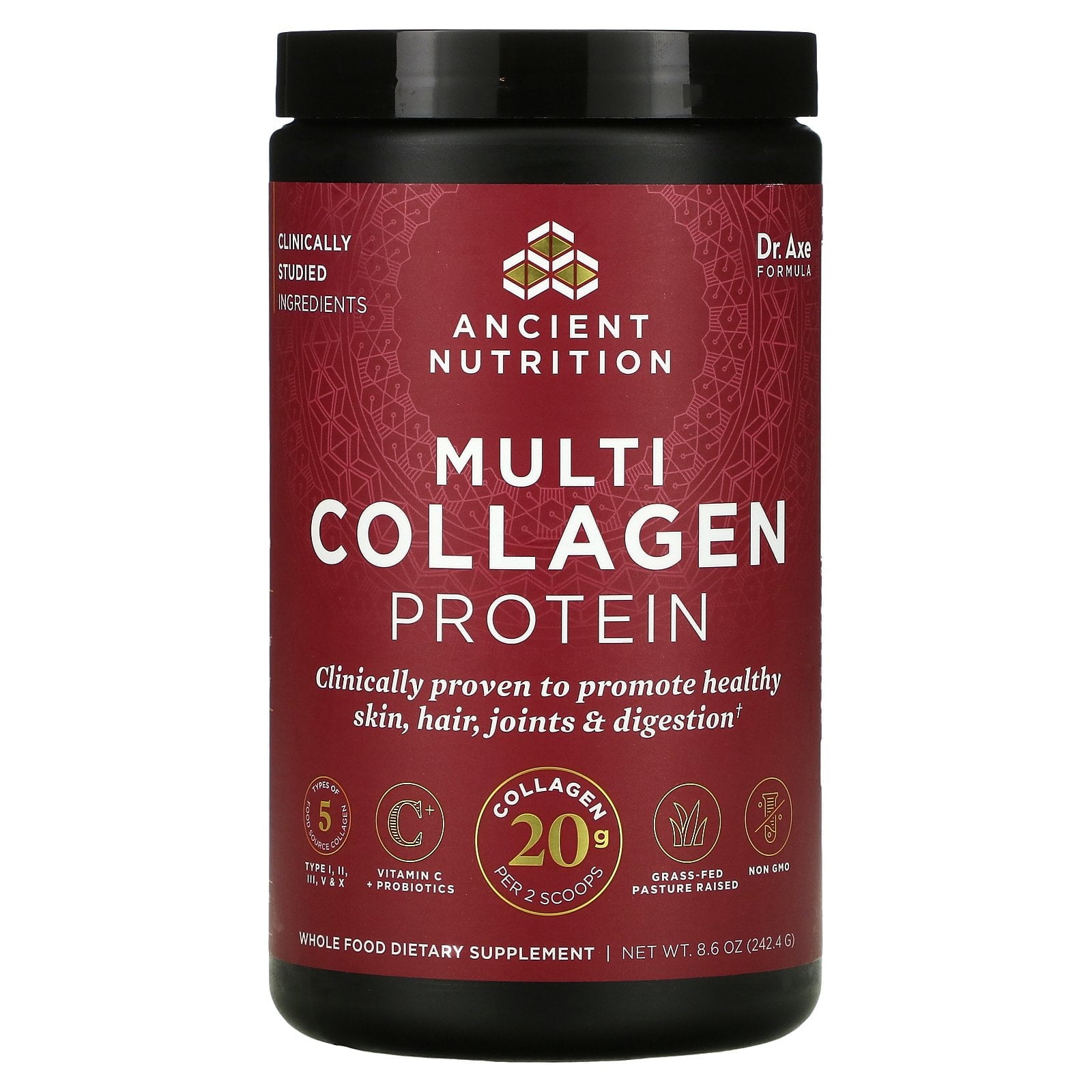 Ancient Nutrition Multi Collagen Protein Powder Unflavored, 8.6 oz
