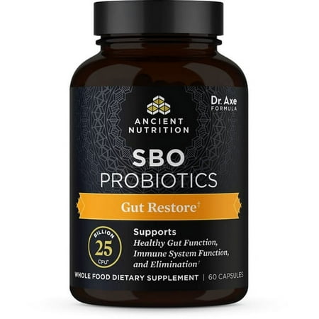 Ancient Nutrition Sbo Probiotics Gut Restore 25 Billion Cfu 60 Caps