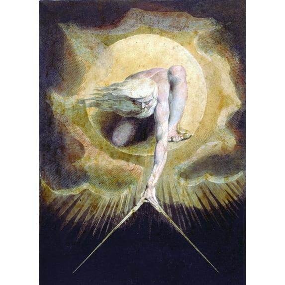 Ancient Of Days From The Frontispiece For William Blake'S Book Europe A Prophesy History (18 x 24)