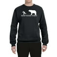 thumbnail image 1 of Wild Bobby Ancient Personal Trainers Funny Bear Chase Unisex Crewneck Sweatshirt, 1 of 6