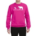 thumbnail image 1 of Wild Bobby Ancient Personal Trainers Funny Bear Chase Unisex Crewneck Sweatshirt, 1 of 6