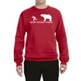 thumbnail image 1 of Wild Bobby Ancient Personal Trainers Funny Bear Chase Unisex Crewneck Sweatshirt, 1 of 6