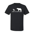 thumbnail image 1 of Wild Bobby Ancient Personal Trainers Funny Bear Chase Men Tee, 1 of 6