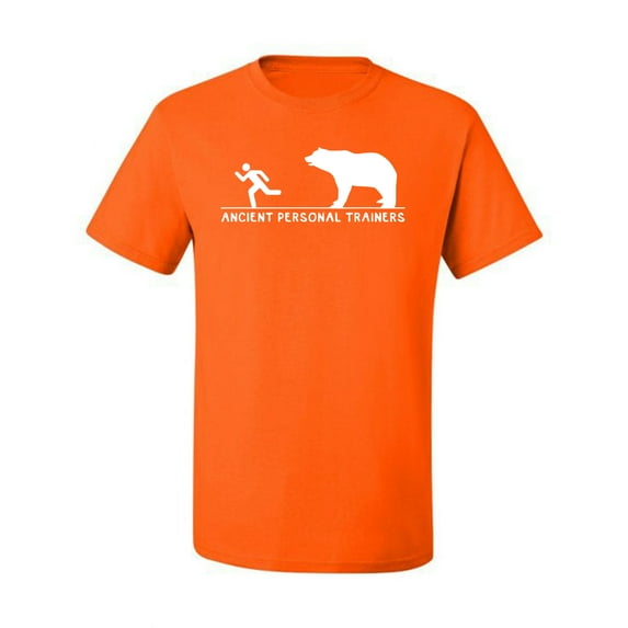 Wild Bobby Ancient Personal Trainers Funny Bear Chase Men Tee