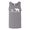 thumbnail image 1 of Wild Bobby Ancient Personal Trainers Funny Bear Chase Men Tank Top, 1 of 5