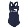thumbnail image 1 of Wild Bobby Ancient Personal Trainers Funny Bear Chase Women Racerback Tank Top, 1 of 6