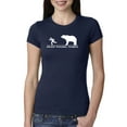 thumbnail image 1 of Wild Bobby Ancient Personal Trainers Funny Bear Chase Women Slim Fit Junior Tee, 1 of 6