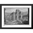 thumbnail image 1 of Ancient Roman Forum surrounded by arcades, with loggias 38x28 Large Black Wood Framed Print Art by Giovanni Battista Piranesi, 1 of 2