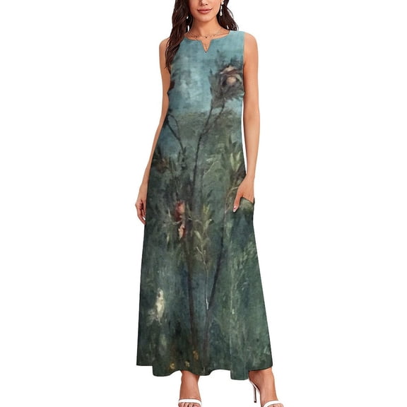 Ancient Roman Fresco from the villa of Empress Livia Long Dress long dress women ladies dresses for special occasion