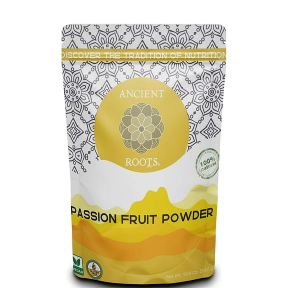 Ancient Roots Passionfruit Powder, 100% Natural Passionfruit, Shelf-Stable, 10.5 oz