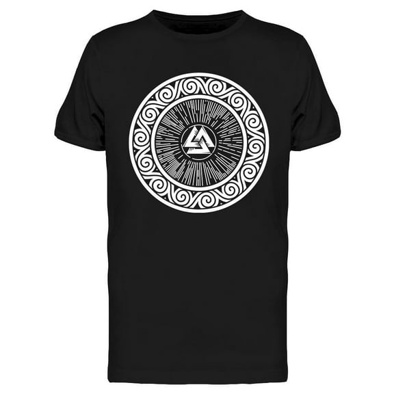 Ancient Round Celtic Design T-Shirt Men -Image by Shutterstock, Male Medium