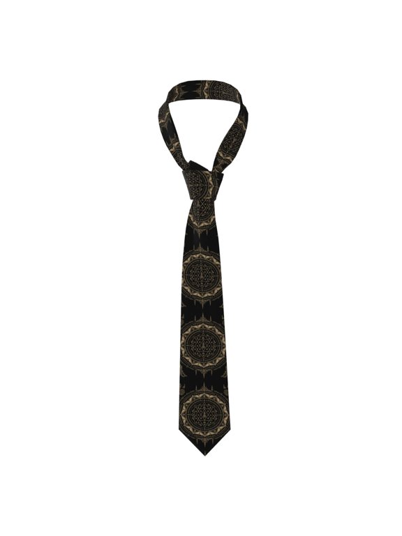 Ancient Sacred Geometry Men's Neck Tie Casual Necktie Formal Business Wedding Party