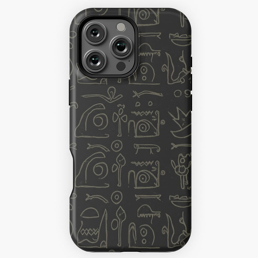 Ancient Script Symbolic Fantasy Gamer iPhone Case 11 12 13 14 15 16 17 ...
