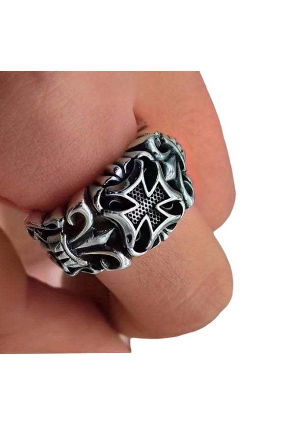 Ancient Sea God Inspired Adjustable Rings Retro Designs Mens Alloy Jewelry