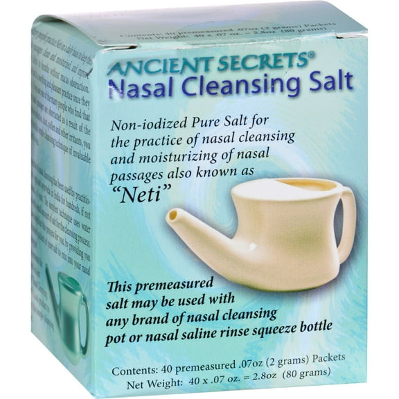 Ancient Secrets Nasal Cleansing Salt 40 Packet