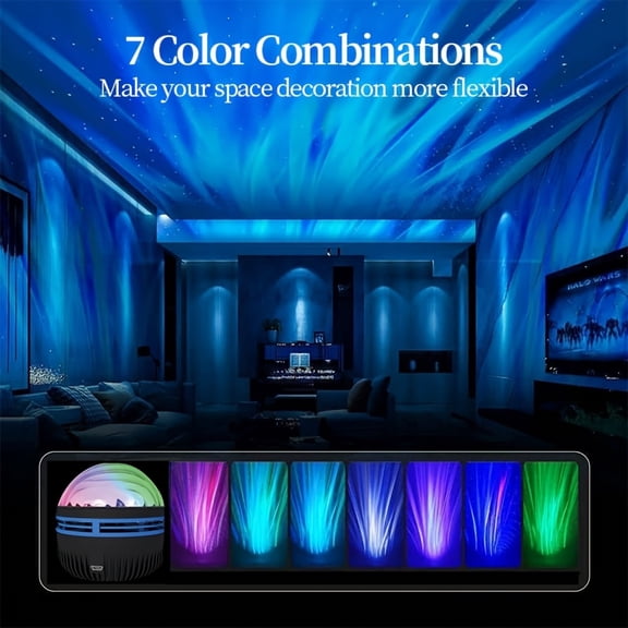 Ancient Starlight LED Star Projector - 7-Star Lighting Effect, Usb-Powered Night Light, Suitable for Bedrooms, Camping, Weddings And Home Decoration - The Perfect Holiday Gift