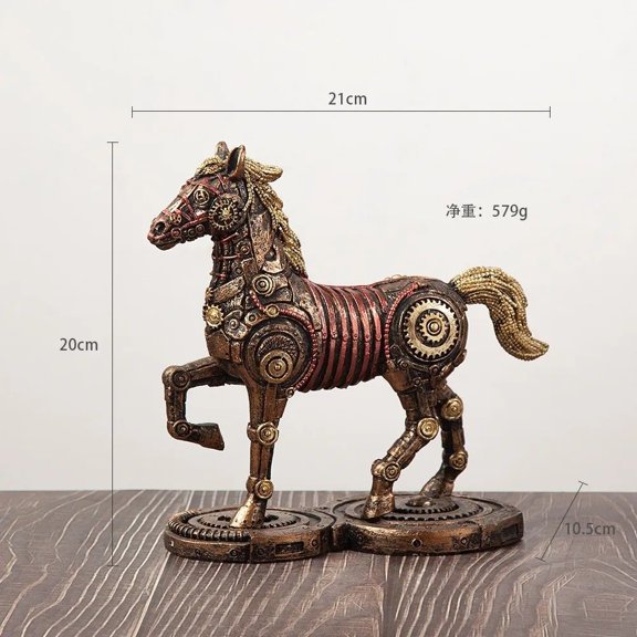 Ancient Steampunk Mechanical Animal Bronze Sculpture Stylish Home Decor for Living Room Entryway Display