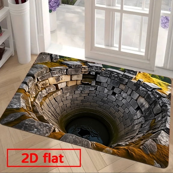 Ancient Stone Well Floor Mat
