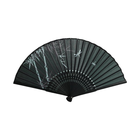 Ancient Style Folding Fan, Wooden Craft with Floral, Bird Patterns, Elegant Decorative Hand Fan for Summer Fanning, Photography, and Dance, Chinese Aesthetic Home Accessory