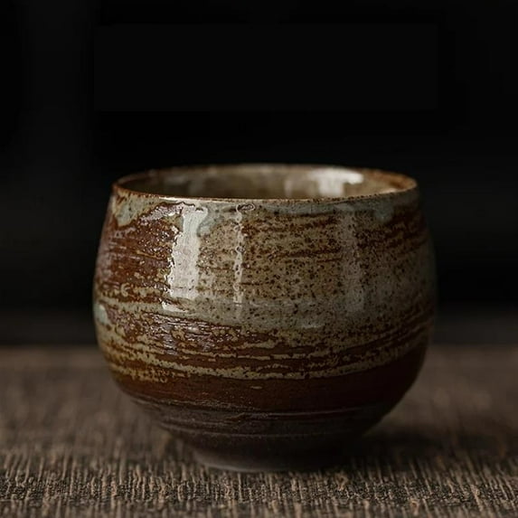 Ancient Style Small Single Cup Kung Fu Tea Cup Tea Set Handmade Stoneware Tea Cup Japanese Style Tea Mugs
