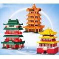 thumbnail image 1 of Ancient Style Street View Traditional Architecture Tower Model Building Blocks Toys, 1 of 3