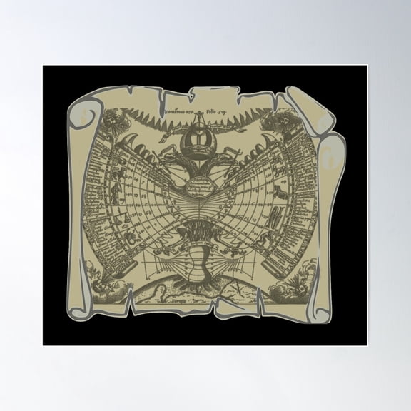 Ancient Text Poster Wall Art, Modern Wall Decor For Living Room Bedroom, 16x24 UNFRAMED