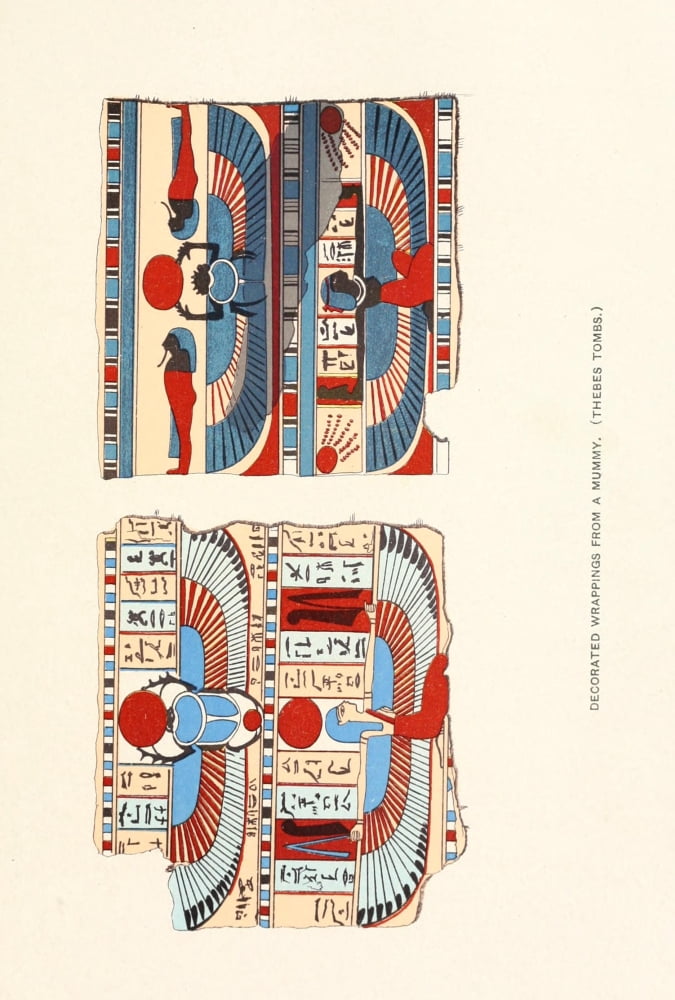 Ancient The History of Egypt 1901 Decorated wrappings from a mummy Canvas Art - (18 x 24)