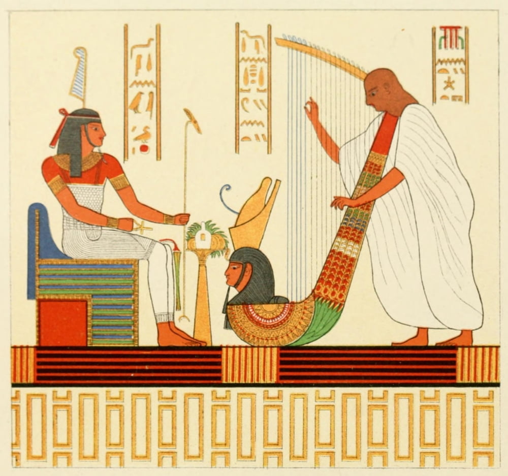Ancient The History of Egypt 1901 Decoration from Tomb of the Kings Canvas Art - (18 x 24)