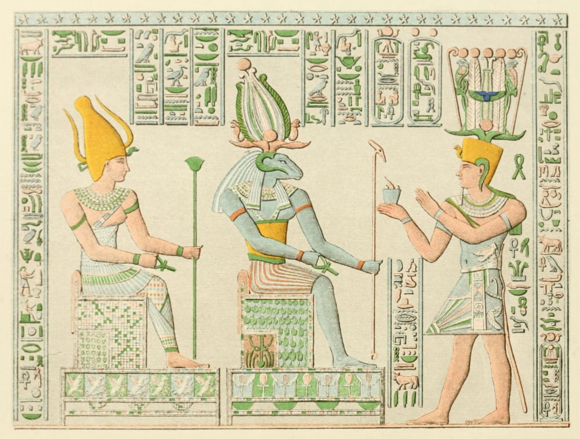 Ancient The History of Egypt 1901 Decoration from the Great Temple at Philae Canvas Art - (18 x 24)