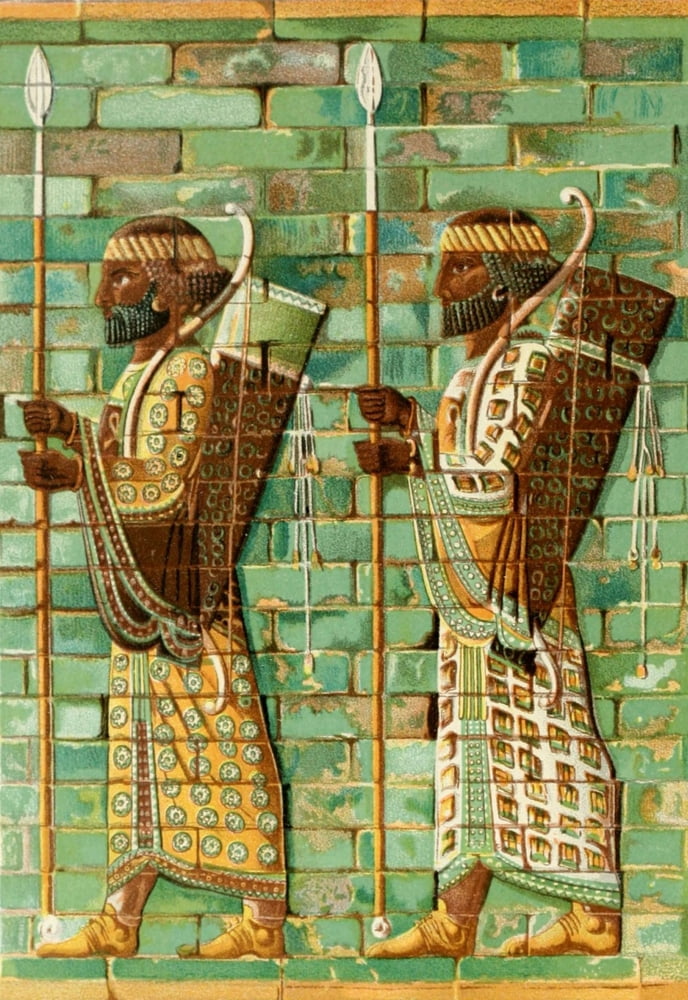 Ancient The History of Egypt 1901 Frieze of Archers at Susa Canvas Art - (18 x 24)