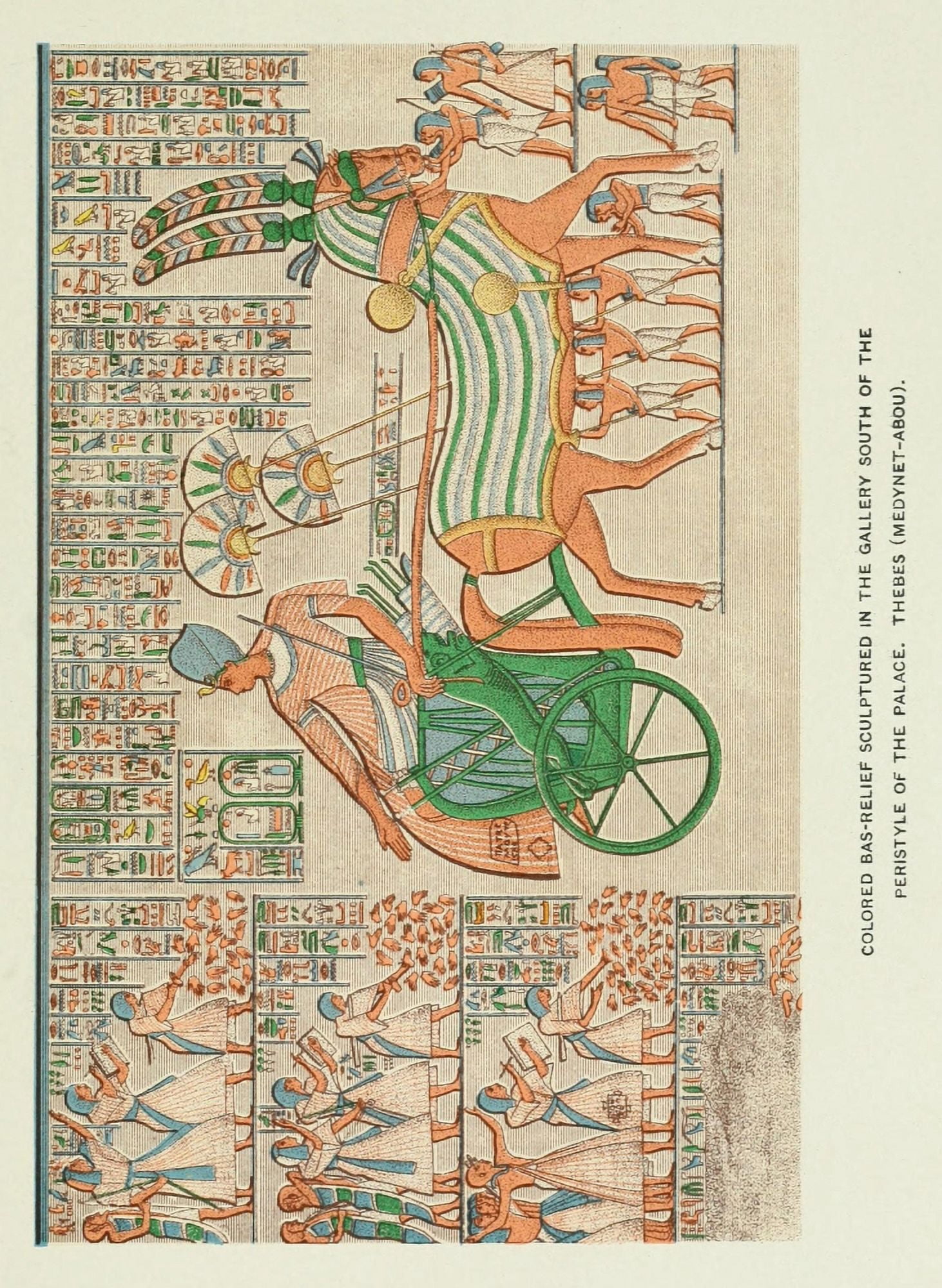 Ancient The History of Egypt 1901 From the Palace Thebes Canvas Art - (24 x 36)