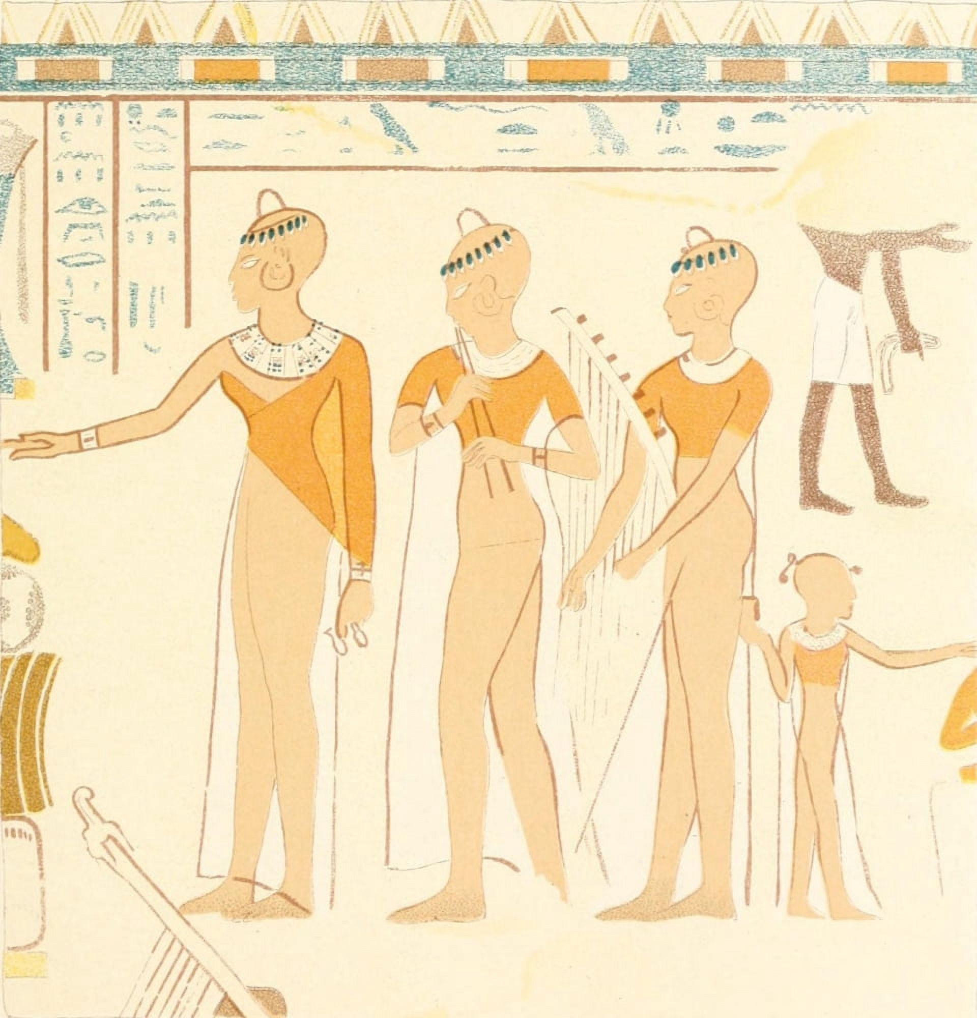 Ancient The History of Egypt 1901 Funeral offerings Canvas Art - (18 x 24)