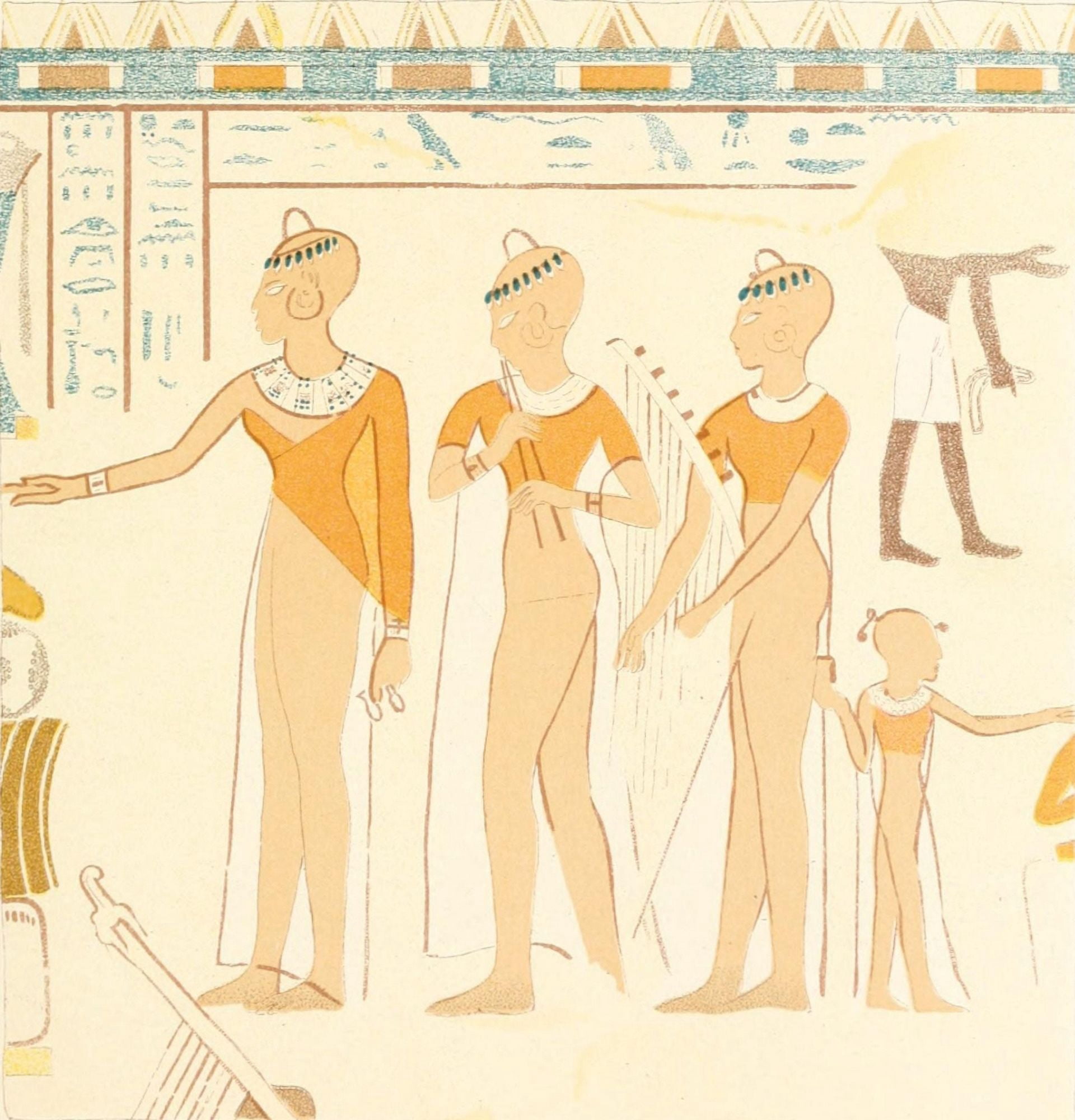 Ancient The History of Egypt 1901 Funeral offerings Canvas Art - (24 x 36)