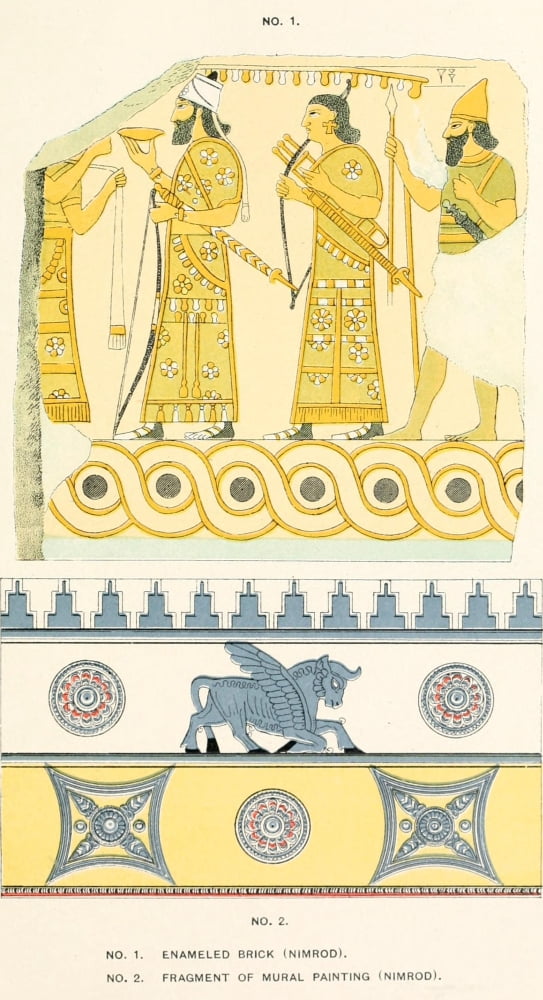 Ancient The History of Egypt 1901 Nimrod items Canvas Art - (18 x 24)