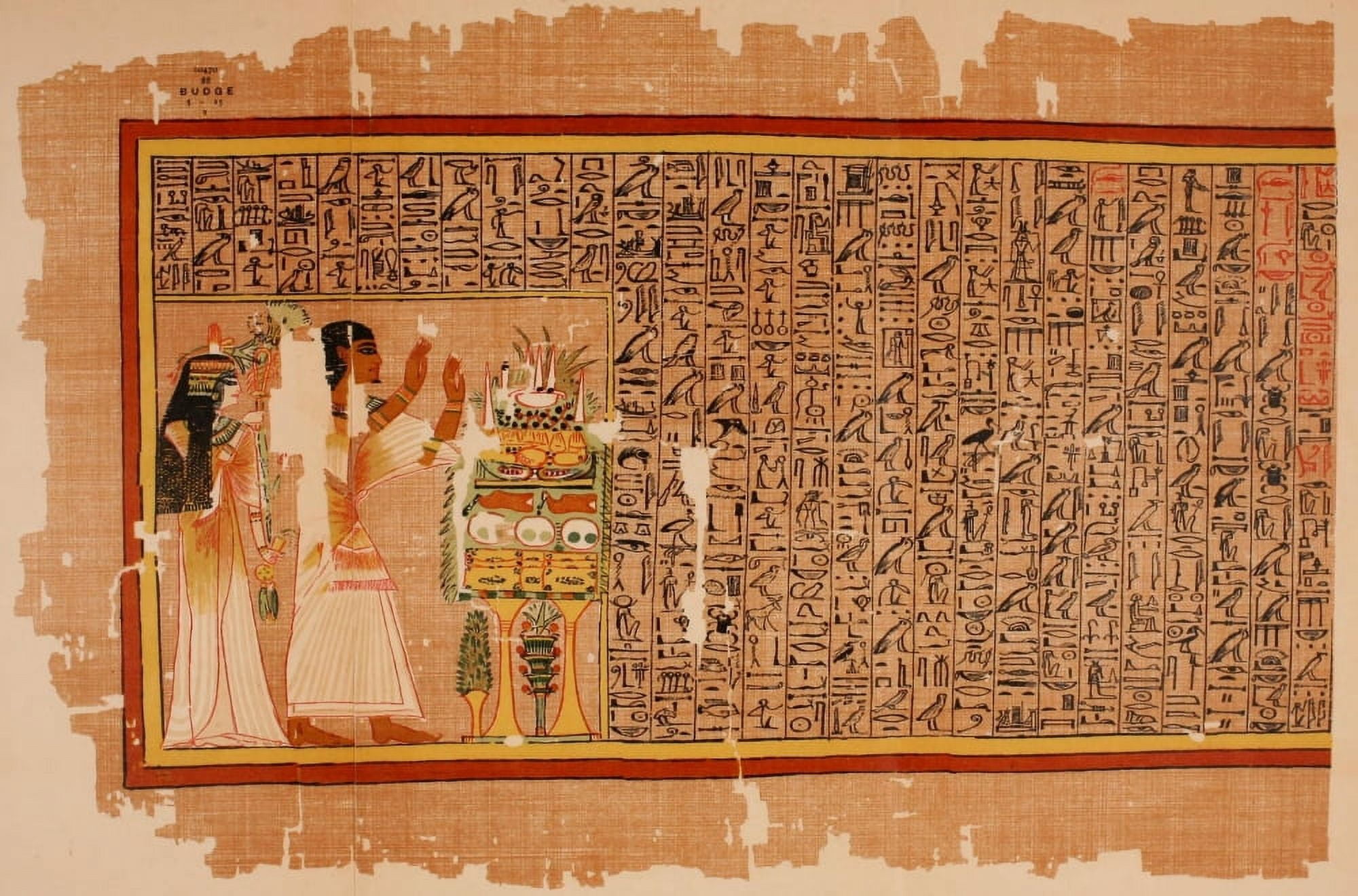 Ancient The Papyrus of Ani 1913 1 Canvas Art - (18 x 24)