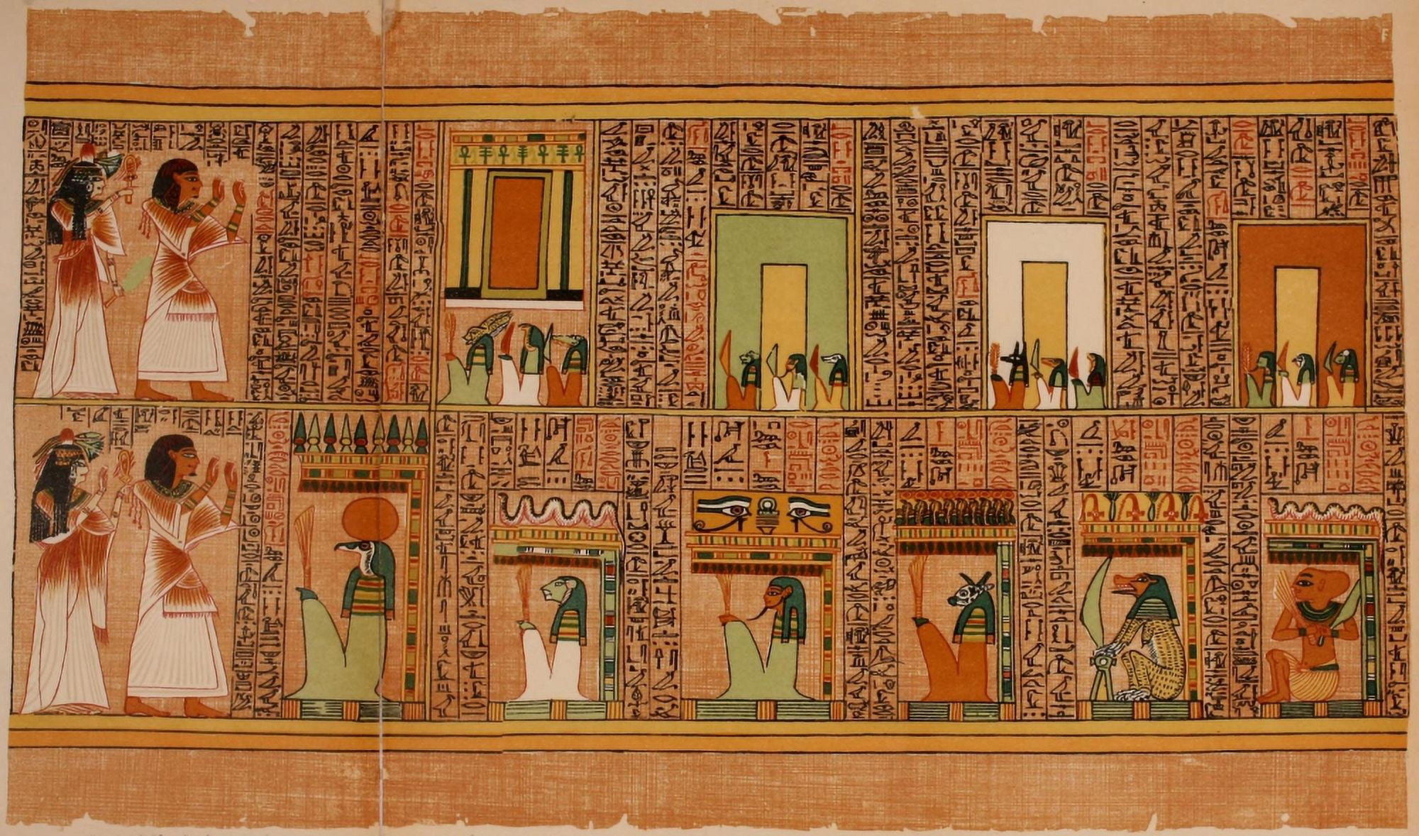 Ancient The Papyrus of Ani 1913 10 Canvas Art - (24 x 36)