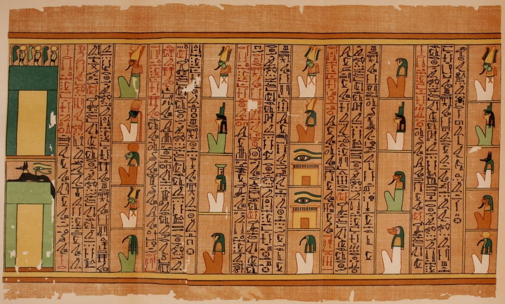 Ancient The Papyrus of Ani 1913 11 Canvas Art - (24 x 36)