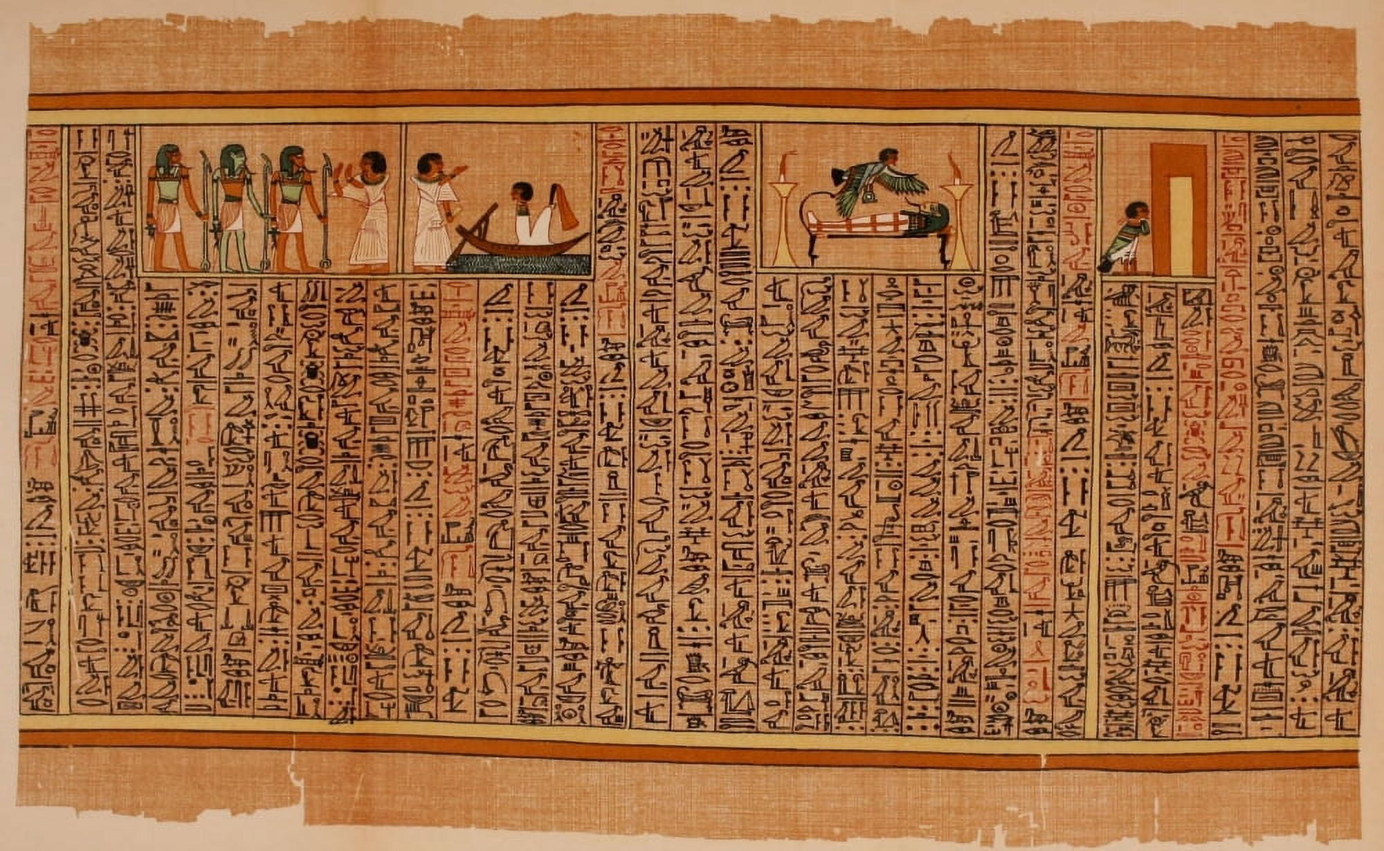 Ancient The Papyrus of Ani 1913 15 Canvas Art - (24 x 36)