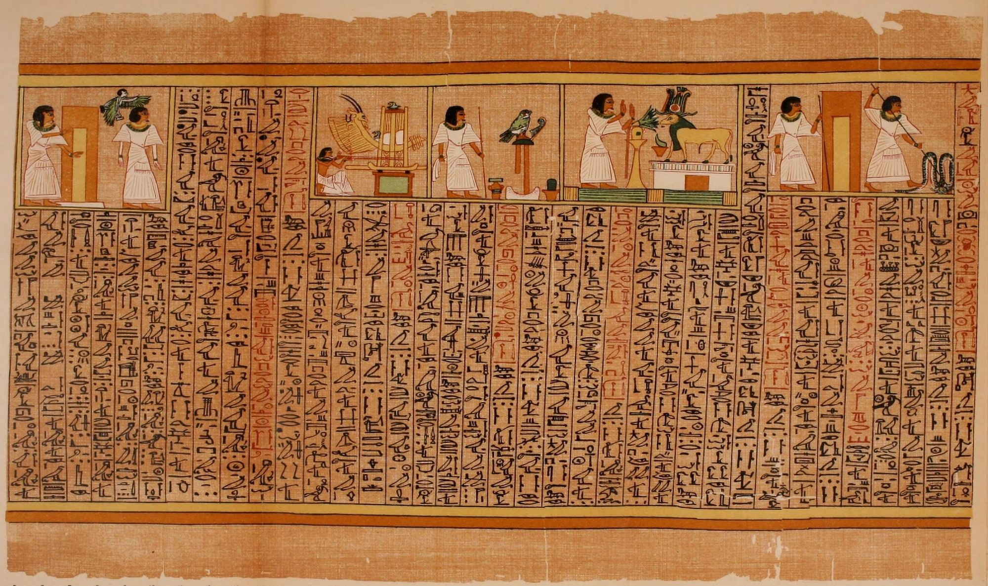 Ancient The Papyrus of Ani 1913 16 Canvas Art - (24 x 36)