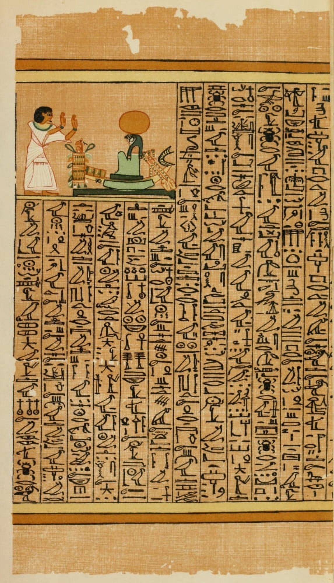 Ancient The Papyrus of Ani 1913 17 Canvas Art - (18 x 24)