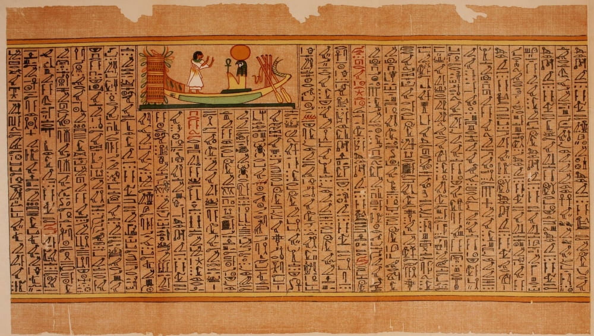 Ancient The Papyrus of Ani 1913 19 Canvas Art - (18 x 24)