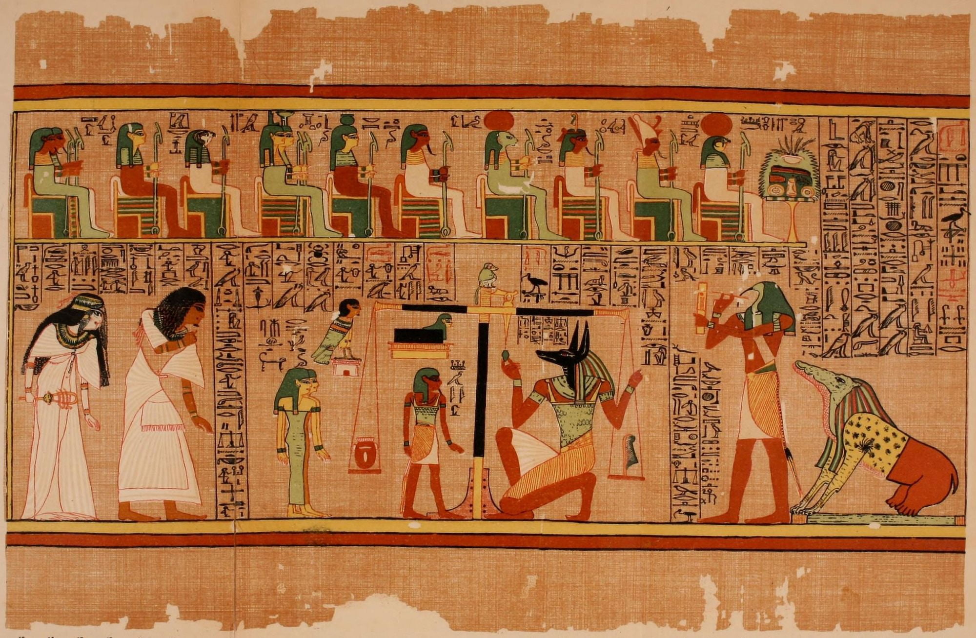 Ancient The Papyrus of Ani 1913 2 Canvas Art - (24 x 36)