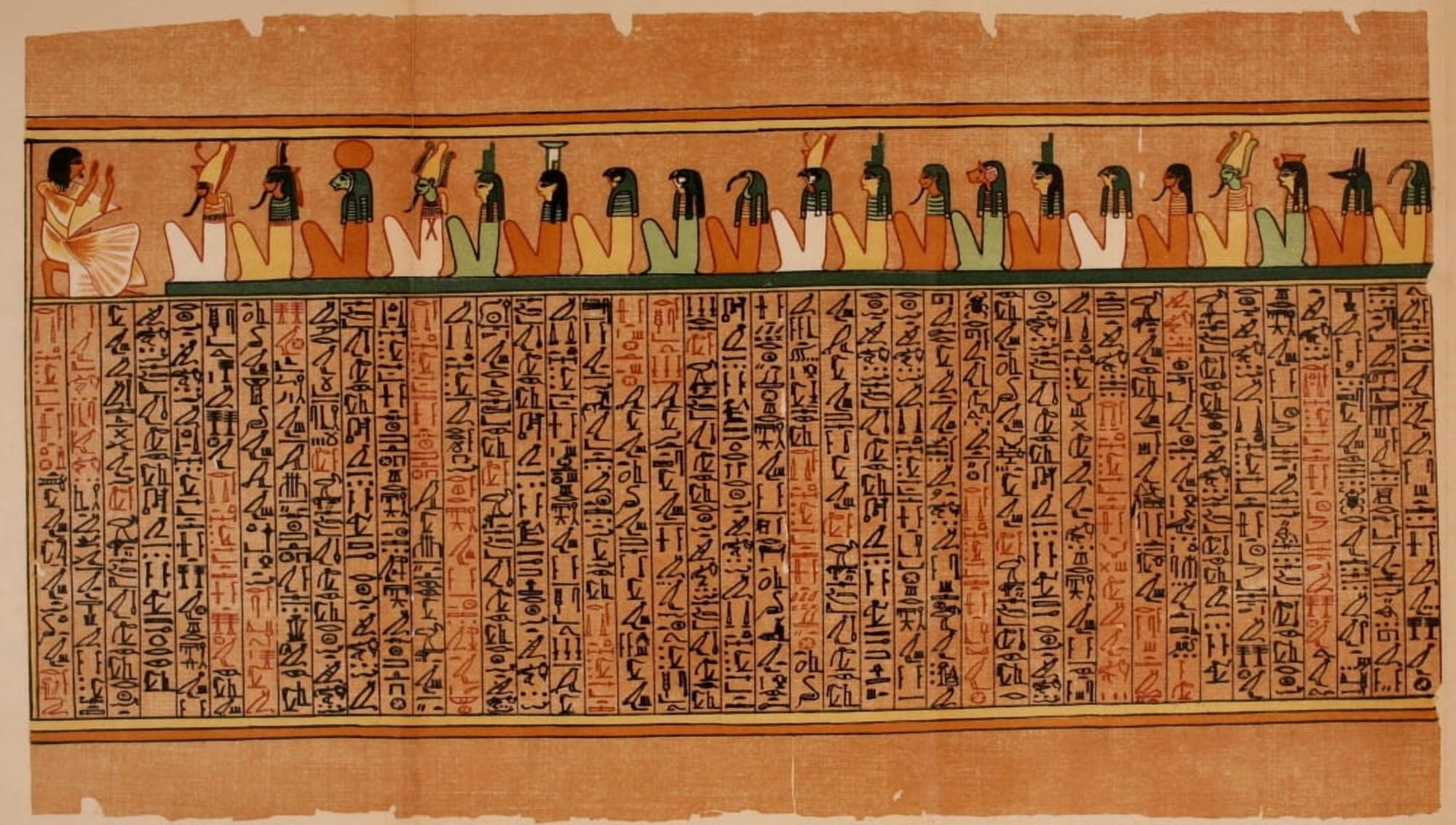 Ancient The Papyrus of Ani 1913 21 Canvas Art - (18 x 24)